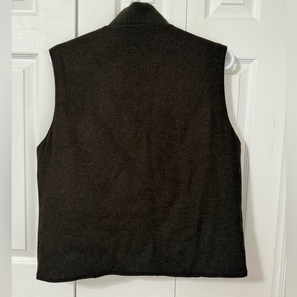 Roundtree & Yorke Men’s Brown Luxurious lambswool Zip Up Vest Brown size Large - Picture 5 of 9